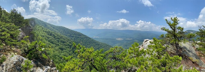 Chimney Tops via North Fork Mountain - Cabins, WV