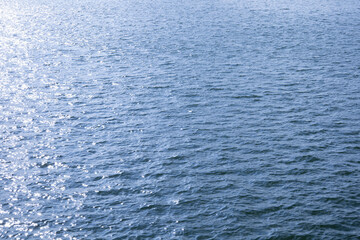 blue surface of sea water