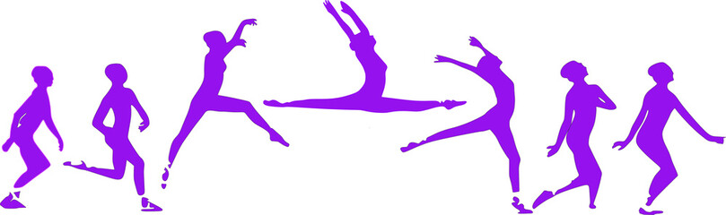 This is Gymnastic player playing gymnastic vector art image sequence for animation,