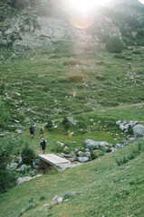 travelers in the mountain