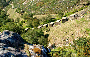 Picon and Folon watermills in Galicia, Spain