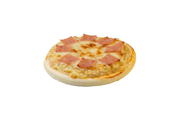 Italian pizza isolated on white background with clipping path