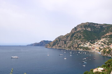 Fototapeta na wymiar Positano, italy. Amalfi Coast and seascape