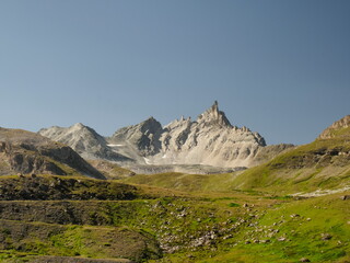 aiguille du Dôme et lac de la Sassière