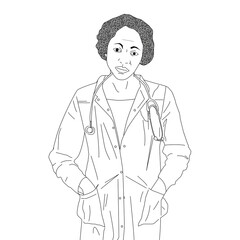 Black Female Doctor