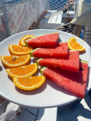 watermelon on a plate