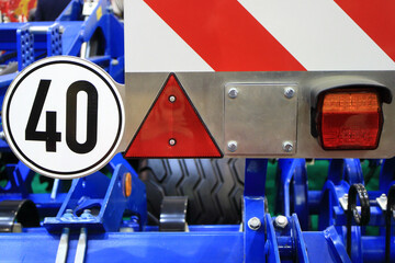 Lighting equipment of a modern tractor.