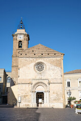 Fototapeta na wymiar cathedral of san giuseppe in the historic center of vasto abruzzo