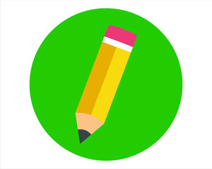 a simple vector pencil with eraser