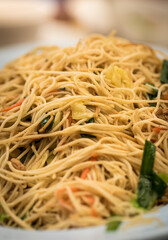 Closeup of Thai noodles