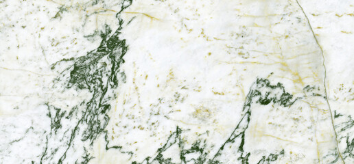 statuario marble with green-yellow curly veins across the white surface, Carrara white tiles...