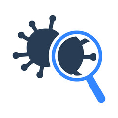 Infectious disease or Covid 2019 virus icon