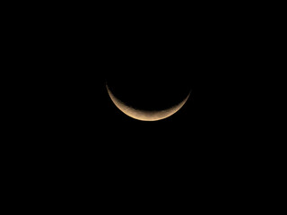 Obraz na płótnie Canvas rising moon at night