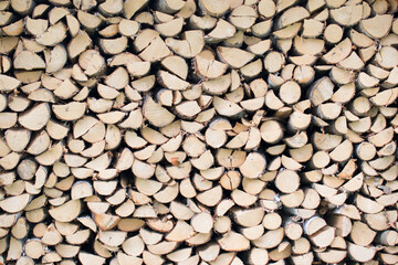 A stack of firewood