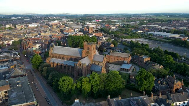 Carlisle Cathedral, England UK 4K footage