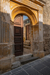 Door of Greece. An old door 