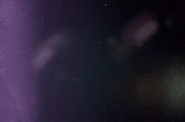 Old Vintage Film Dark Purple Light Leak Scan, Overlay with Film Dust Texture