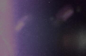 Old Vintage Film Purple and Pink Light Leak Scan, Overlay with Film Dust Texture