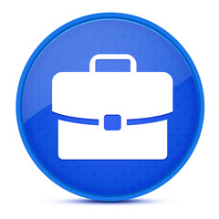 Work experience aesthetic glossy blue round button abstract