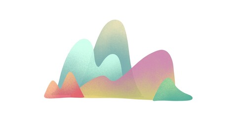 Colorful waves abstract background. Flat style illustration	