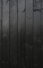 Fototapeta premium Vertical Black Painted wooden panels background with copy space
