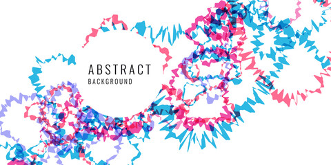 Modern abstract background with bright impulsive lines and color spots. A template for your design and text placement.