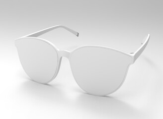 3d illustration, 3d render, sunglasses on a light background. - 450571536