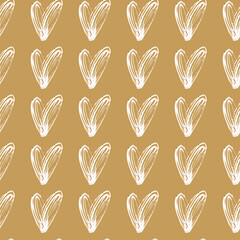 vector seamless pattern small hearts