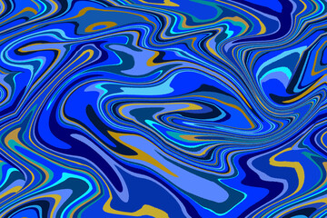 青いマーブリング