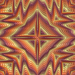 3d effect - abstract kaleidoscopic pattern