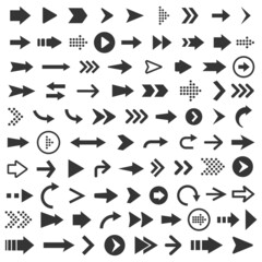 illustration arrow icons set