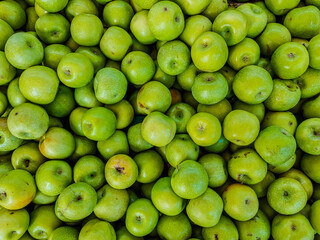 green apples background