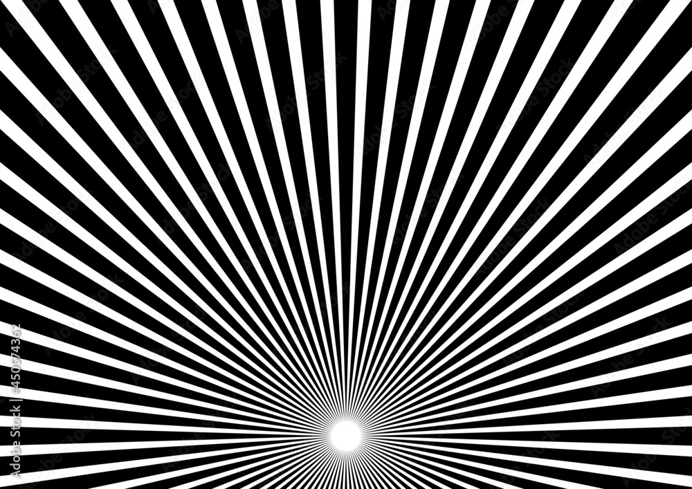 Aufkleber solar explosion sun burst effect. vector sunburst wallpaper. black color burst sun rays background. 