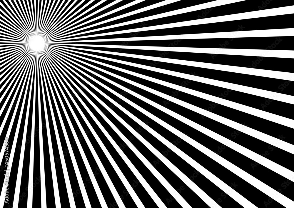 Poster solar explosion sun burst effect. vector sunburst wallpaper. black color burst sun rays background. 