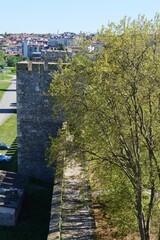 an old stone fortress in Serbia