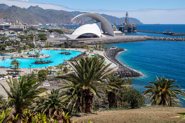 Parque marítimo y costa de Santa Cruz de Tenerife, Canarias
