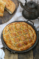 Ramadan Pita (Ramadan Pidesi) is traditional Turkish bread for the holy month Ramadan.