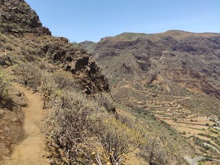 The Barranco de Guayadeque ravine, Gran Canaria Island, Spain