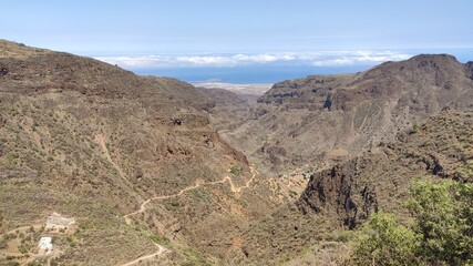 The Barranco de Guayadeque ravine, Gran Canaria Island, Spain