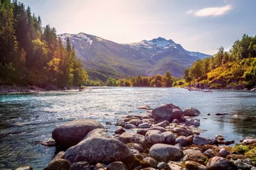 Gordijnen Beiarelva med Storøya ... © megselv