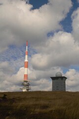 Fototapeta na wymiar GDR espionage tower on the mountain Brocken