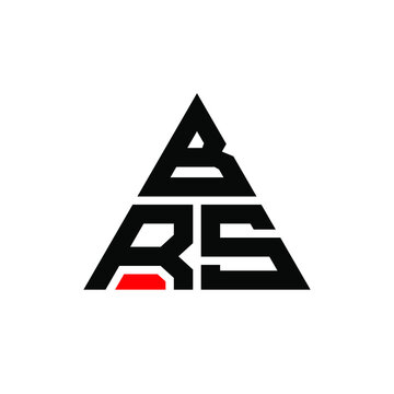 BRS triangle letter logo design with triangle shape. BRS triangle logo design monogram. BRS triangle vector logo template with red color. BRS triangular logo Simple, Elegant, and Luxurious Logo. BRS 