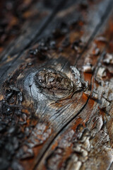 Wood background with faded color and cracked texture.