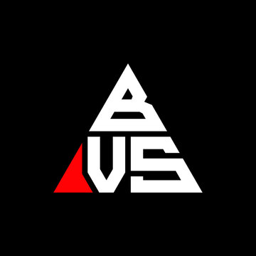 BVS triangle letter logo design with triangle shape. BVS triangle logo design monogram. BVS triangle vector logo template with red color. BVS triangular logo Simple, Elegant, and Luxurious Logo. BVS 