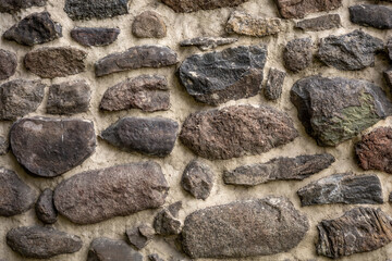 A medieval stone wall texture. Background with copyspace. 
