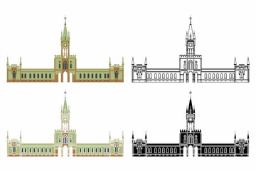Fototapeta premium Fiscal Palace Island in Rio de Janeiro, Brazil