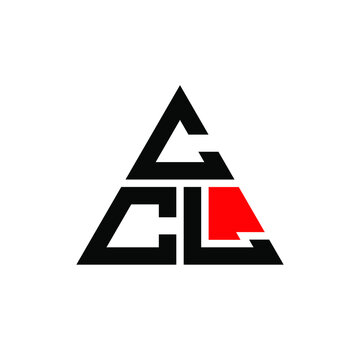 CCL triangle letter logo design with triangle shape. CCL triangle logo design monogram. CCL triangle vector logo template with red color. CCL triangular logo Simple, Elegant, and Luxurious Logo. CCL 