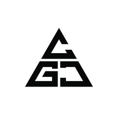 CGJ triangle letter logo design with triangle shape. CGJ triangle logo design monogram. CGJ triangle vector logo template with red color. CGJ triangular logo Simple, Elegant, and Luxurious Logo. CGJ  © mamun25g