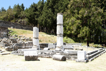 Ruins of the temple of Asclepius on the island of Ko