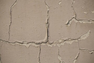 Fototapeta premium Destroyed and cracked wall